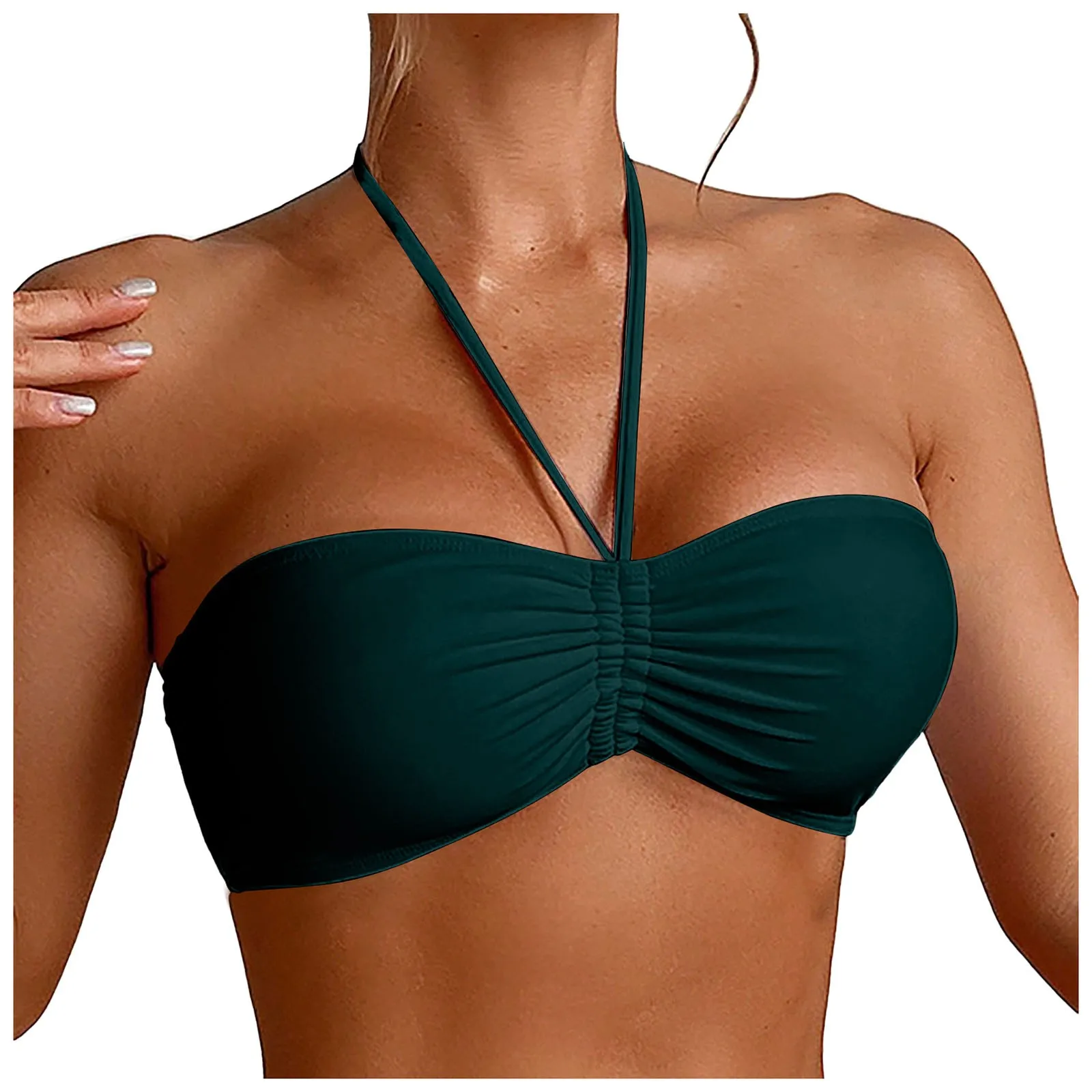 Underwire Bra Padded - النساء Underwire بيكيني أعلى رفع السباحة
