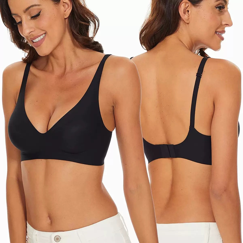 حمالة صدر جلية مثيرة بدون خياط - مراجعة Plunge Bra Push Up وسعره