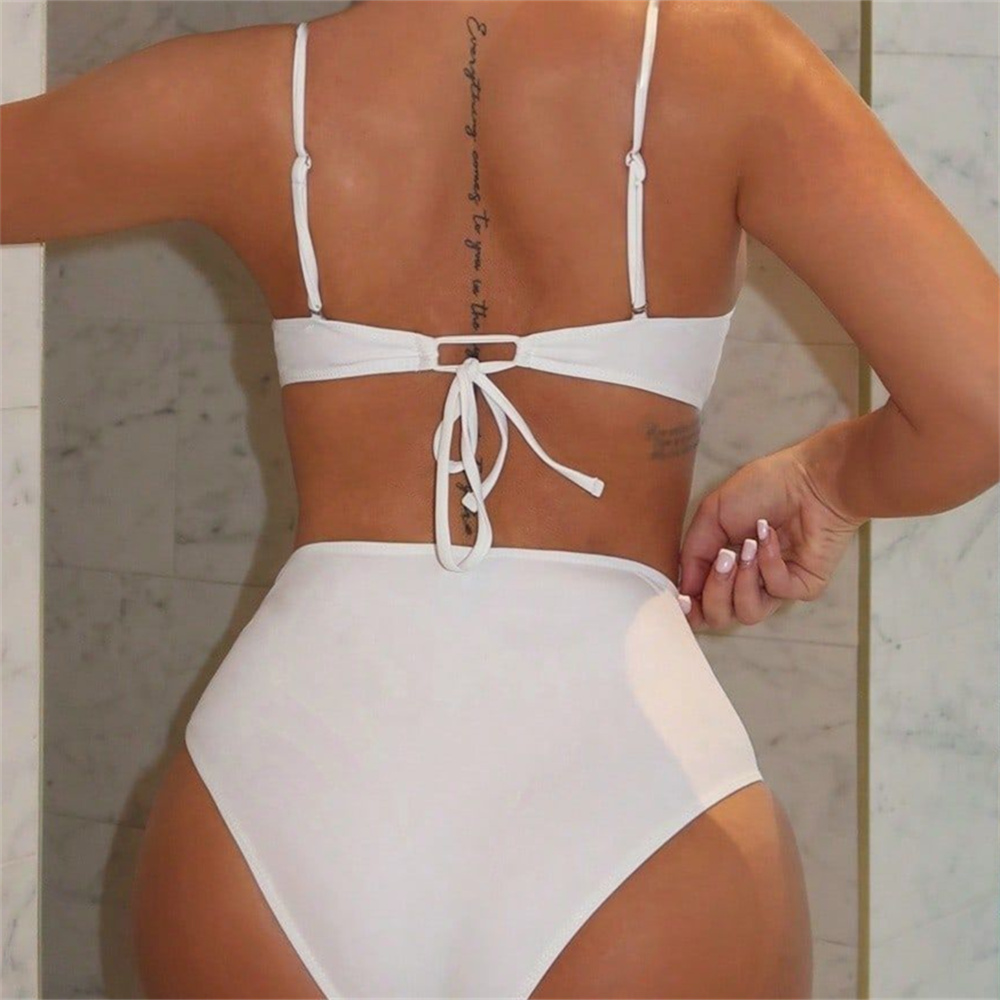 الأبيض حبال بيكيني الصدرية عود - مراجعة Underwire Bra Padded وسعره
