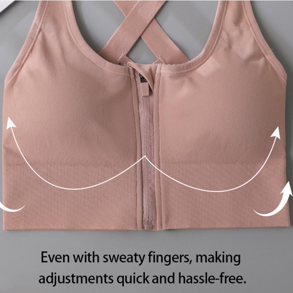 حمالة صدر رياضية لاسلكية بسحاب - مراجعة Sports Bra Racerback وسعره