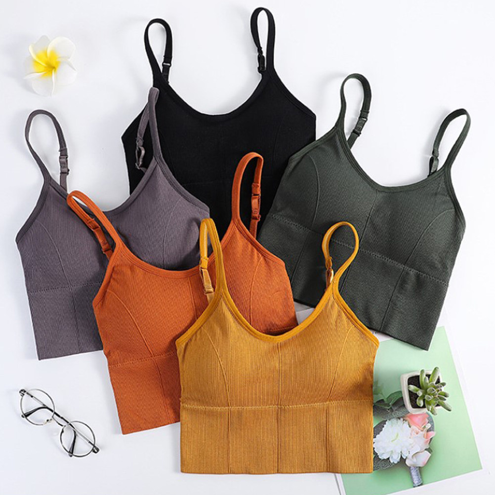 1 قطعة حمالة صدر لاسلكية بدون  - مراجعة Sports Bra Racerback وسعره